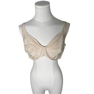 Playtex Secret 7536 Full Coverage Underwire Bra 42C Beige Smooth Comfort Support